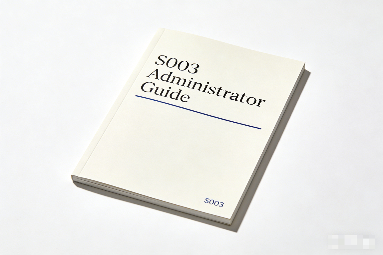 S003 Administrator Guide