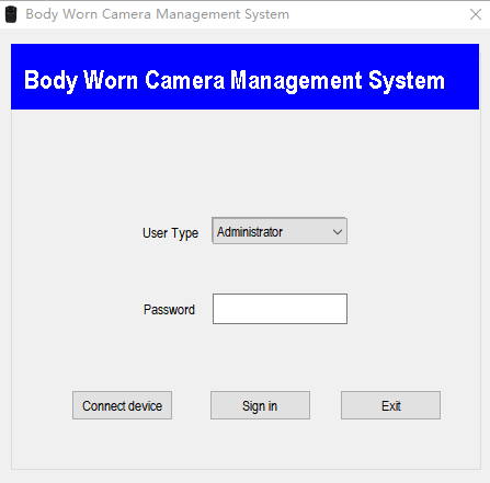C003 Body Camera Management Software